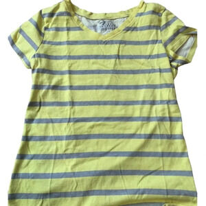 OLD NAVY EUC GIRLS TOP SHIRT TSHIRT SUMMER TEE CASUAL YELLOW FALL TOPS SZ S 6 7